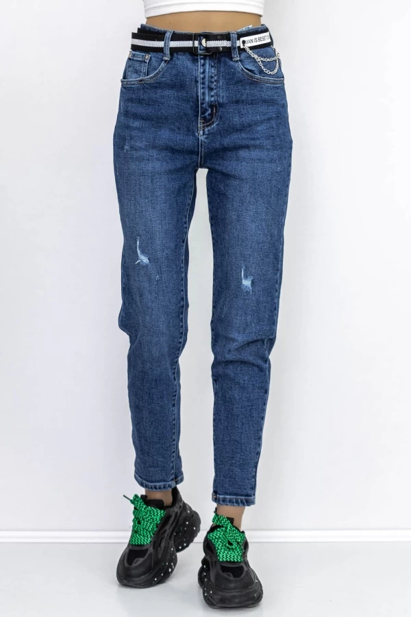 Frauen Jeans Ry7227 Blau Gesicht