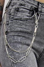 Frauen Jeans 50278 Grau Gesicht