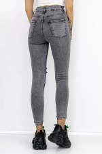 Frauen Jeans 50278 Grau Gesicht