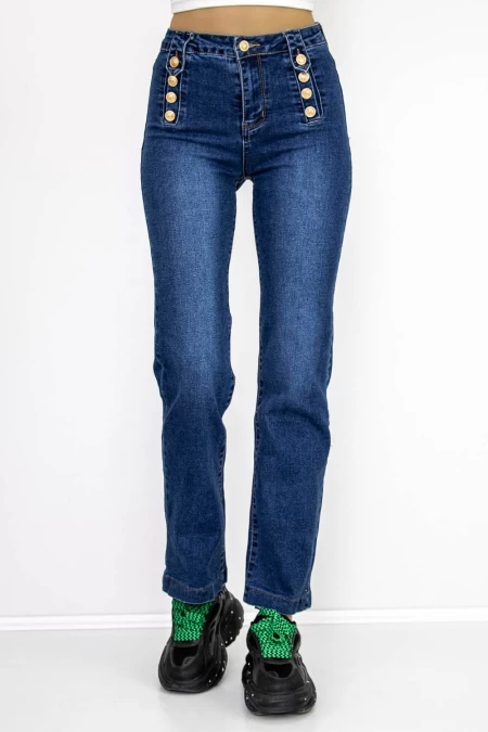 Frauen Jeans GK7501B Blau Gesicht