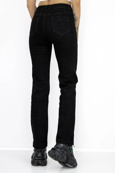 Frauen GK7501A Schwarze Jeans Gesicht