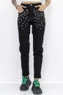 Frauen GH7619A Schwarze Jeans Gesicht