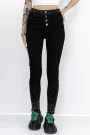 Frauen GH7607A Schwarze Jeans Gesicht