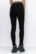 Frauen GH7607A Schwarze Jeans Gesicht