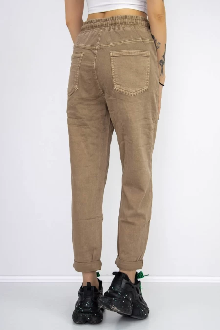 Frauen Jeans SL971-2 Beige Gesicht