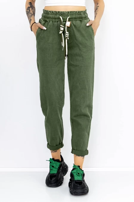 Frauen Jeans SL970-5 Grün Gesicht