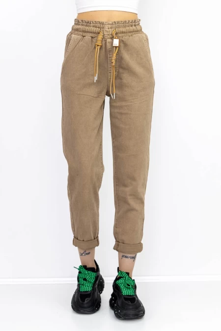 Frauen Jeans SL970-2 Beige Gesicht