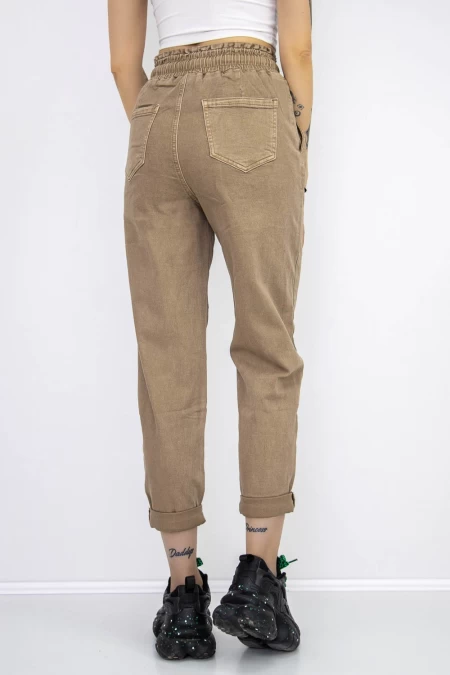 Frauen Jeans SL970-2 Beige Gesicht