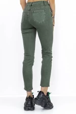 Frauen HW-55D-Jeans grün Gesicht