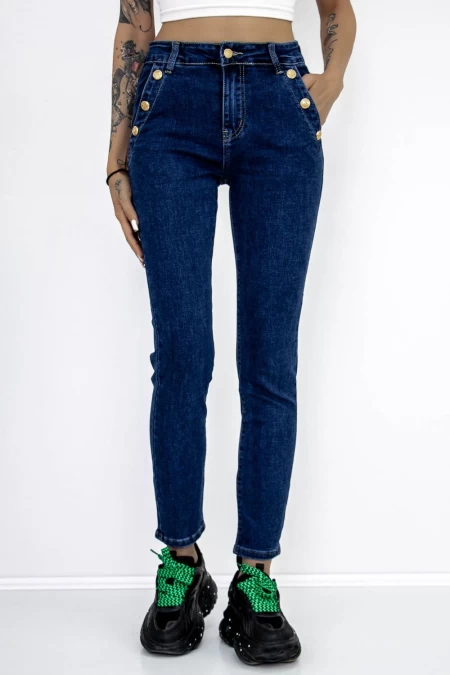 HW-55-Blue-Jeans für Frauen Gesicht