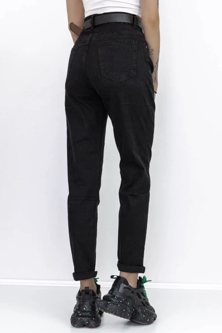 HW-57A-Frauen-Schwarze Jeans für Frauen Gesicht