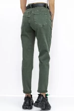 Frauen HW-57D Jeans grün Gesicht