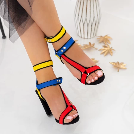 Sandalen mit dickem Absatz XKK235 Multikolored Mei