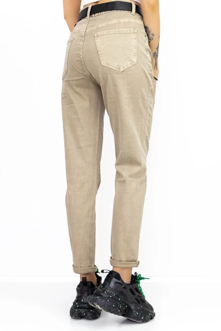 Frauen HW-57C Jeans Beige Gesicht
