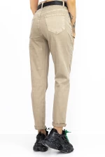 Frauen HW-57C Jeans Beige Gesicht