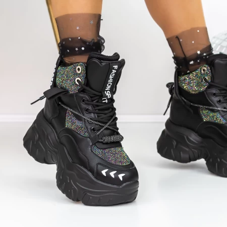 Stiefel auf der 3SJN1 -Plattform Black | Mei