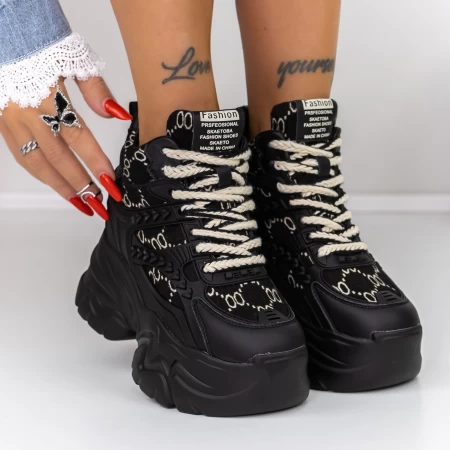 Stiefel auf der 3SJN5 -Plattform Black | Mei