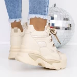 Stiefel auf der 3SJN7 -Plattform Beige Mei