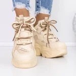 Stiefel auf der 3SJN7 -Plattform Beige Mei
