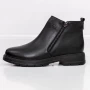 M7670 Black Stiefel Gebildet