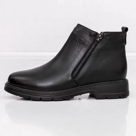 M7670 Black Stiefel Gebildet