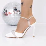 Dünne High Heels 3DC29 Weiß | Mei