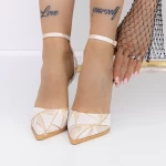 3DC30 Champagner High Heels Mei