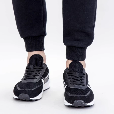 Herren Sportschuhe 0567 PSB Black-Biała | Mei