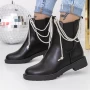 3LE27 Schwarze Stiefel Mei