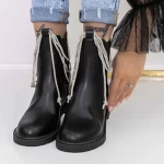 3LE27 Schwarze Stiefel Mei