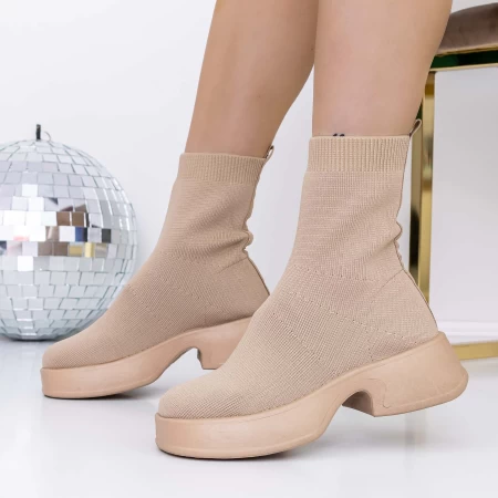 3B12 Beige Stiefel Mei