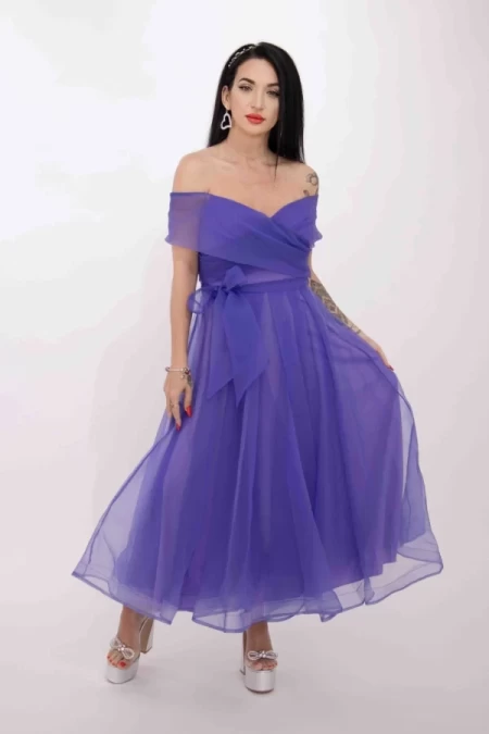 Frauenkleid RM3079 Lila Kikiriki