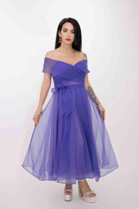 Frauenkleid RM3079 Lila Kikiriki
