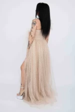 Frauenkleid R5018 Beige Kikiriki