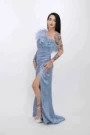 Frauenkleid R5016 Blau Kikiriki