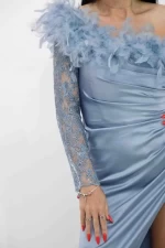 Frauenkleid R5016 Blau Kikiriki