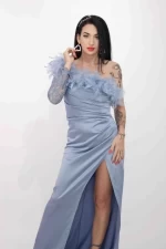 Frauenkleid R5016 Blau Kikiriki