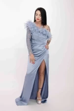 Frauenkleid R5016 Blau Kikiriki