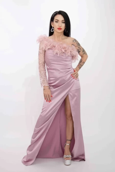 Frauenkleid R5016 Pink | Kikiriki