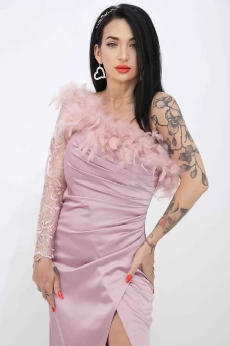 Frauenkleid R5016 Pink | Kikiriki
