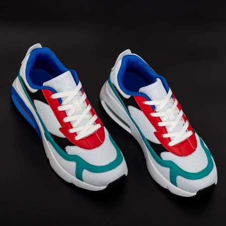 Herren Sportschuhe 0568 PSB Weißblau Mei