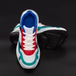 Herren Sportschuhe 0568 PSB Weißblau Mei