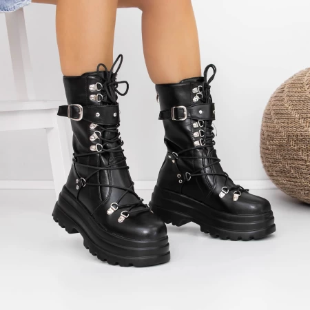 Frauenstiefel im Frühjahr im Frühjahr 3WL28 Schwarz | Mei