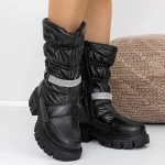 Frauenstiefel mit 3ykq9 Fell Black | Mei