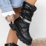 Frauenstiefel mit 3ykq9 Fell Black | Mei