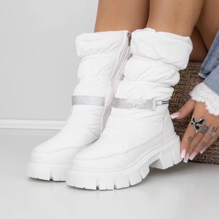 Frauenstiefel mit 3ykq9 Fell Weiß Mei