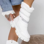 Frauenstiefel mit 3ykq9 Fell Weiß Mei
