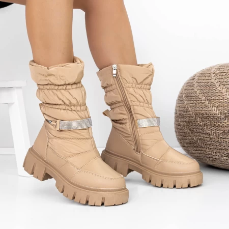 Frauenstiefel mit Pelz 3ykq9 Brown Mei