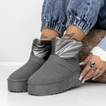 Frauen Lederstiefel UG 3xj109 Grau Mei
