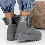 Frauen Lederstiefel UG 3xj109 Grau Mei